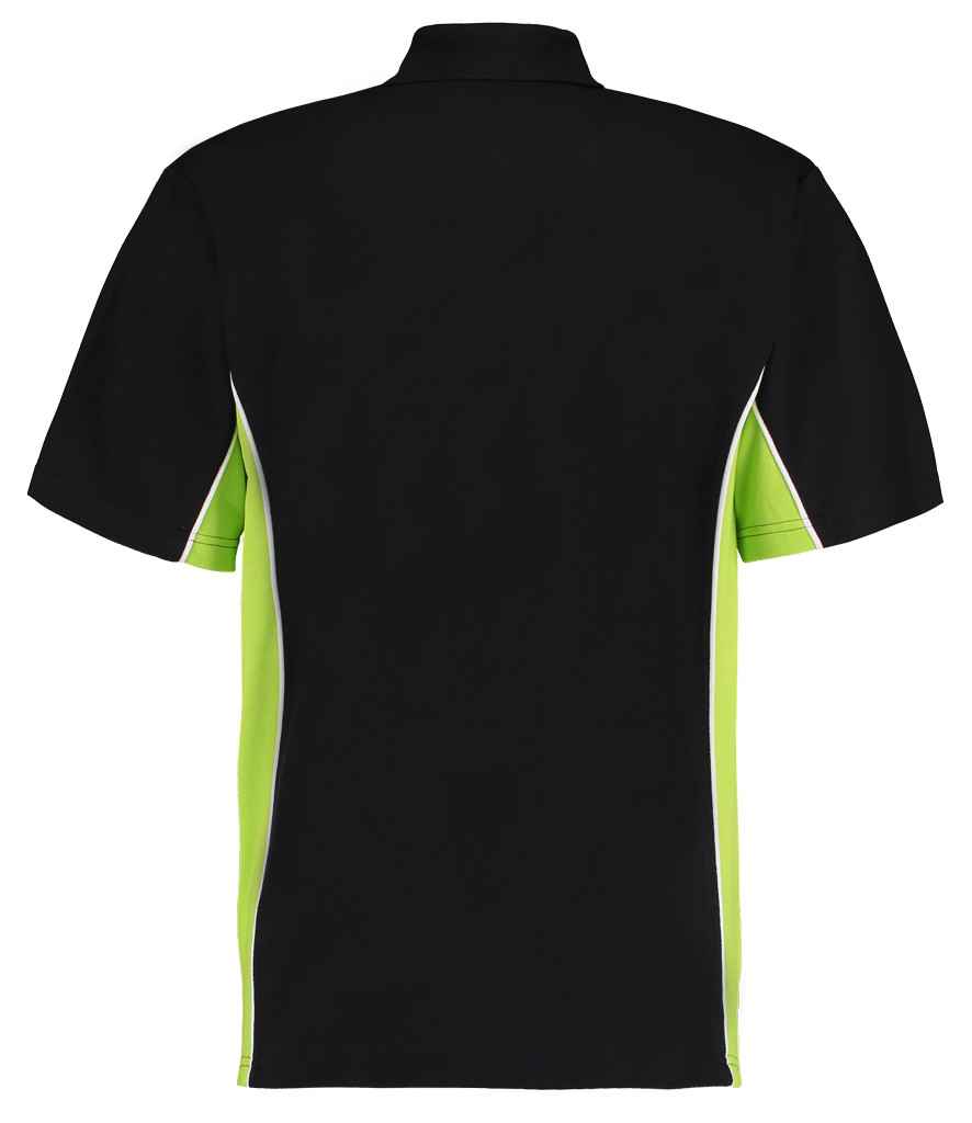 Kustom Kit K475 Black/Lime Green Back - Ready to be Embroidered and Printed by Custard Workwear - Cheap Personalised and Customised Workwear in Nottinghamshire, Derbyshire and Leicestershire