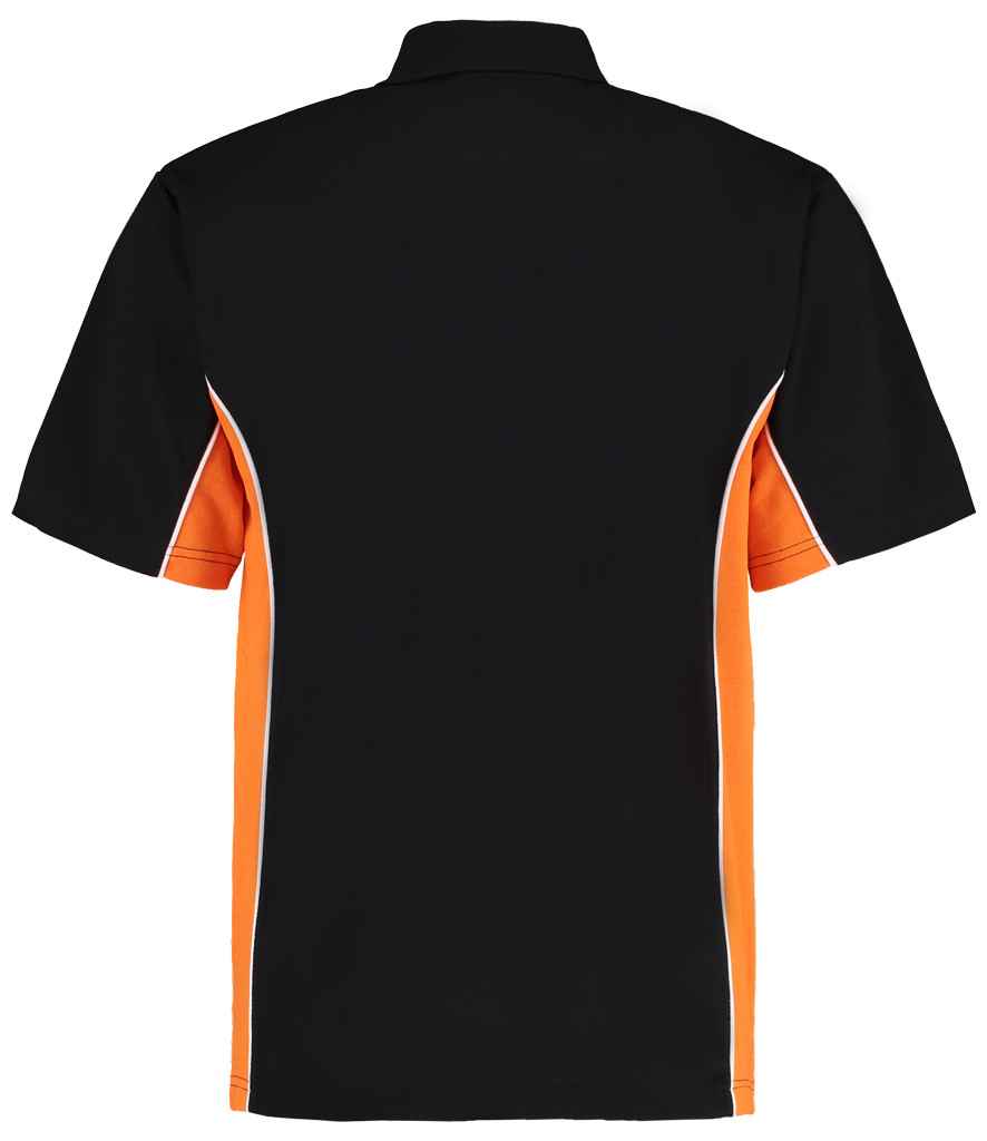 Kustom Kit K475 Black/Orange Back - Ready to be Embroidered and Printed by Custard Workwear - Cheap Personalised and Customised Workwear in Nottinghamshire, Derbyshire and Leicestershire
