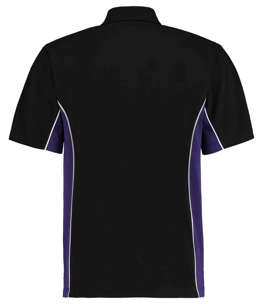 Kustom Kit K475 Black/Purple Back - Ready to be Embroidered and Printed by Custard Workwear - Cheap Personalised and Customised Workwear in Nottinghamshire, Derbyshire and Leicestershire