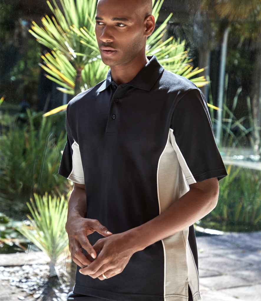 Kustom Kit K475 Black/Grey Model - Ready to be Embroidered and Printed by Custard Workwear - Cheap Personalised and Customised Workwear in Nottinghamshire, Derbyshire and Leicestershire