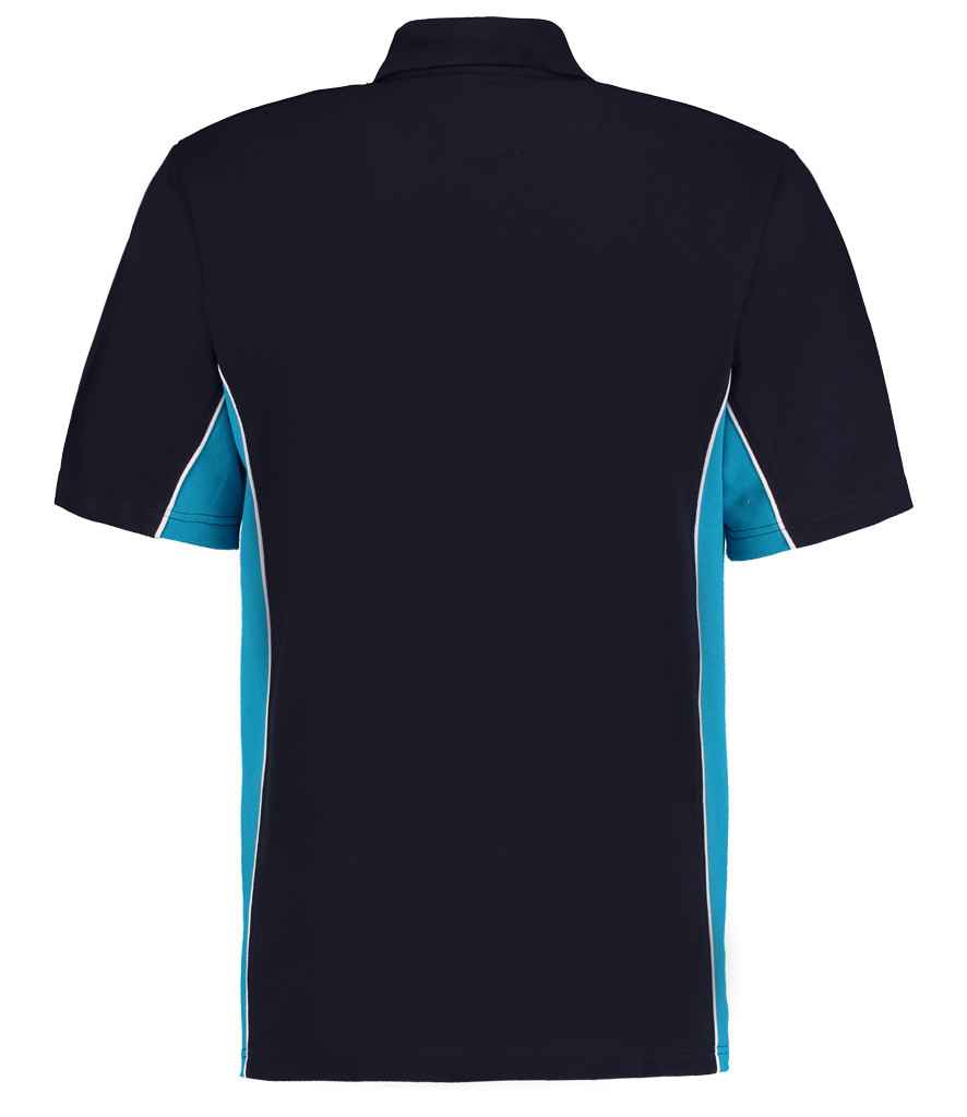 Kustom Kit K475 Navy/Turquoise Blue Back - Ready to be Embroidered and Printed by Custard Workwear - Cheap Personalised and Customised Workwear in Nottinghamshire, Derbyshire and Leicestershire