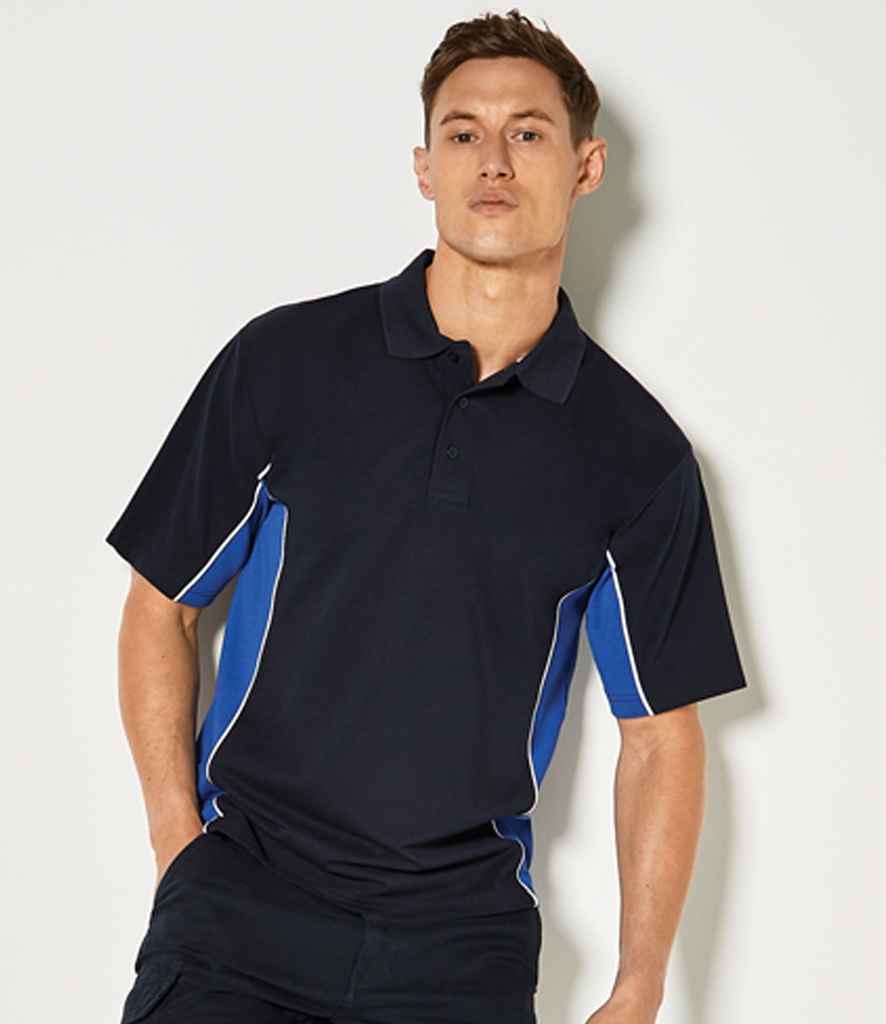 Kustom Kit K475 Navy/Royal Blue Model - Ready to be Embroidered and Printed by Custard Workwear - Cheap Personalised and Customised Workwear in Nottinghamshire, Derbyshire and Leicestershire