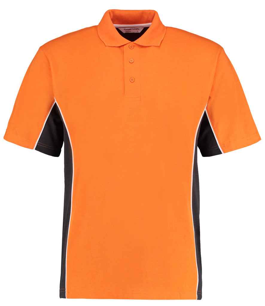 Kustom Kit K475 Orange/Graphite Grey Front - Ready to be Embroidered and Printed by Custard Workwear - Cheap Personalised and Customised Workwear in Nottinghamshire, Derbyshire and Leicestershire
