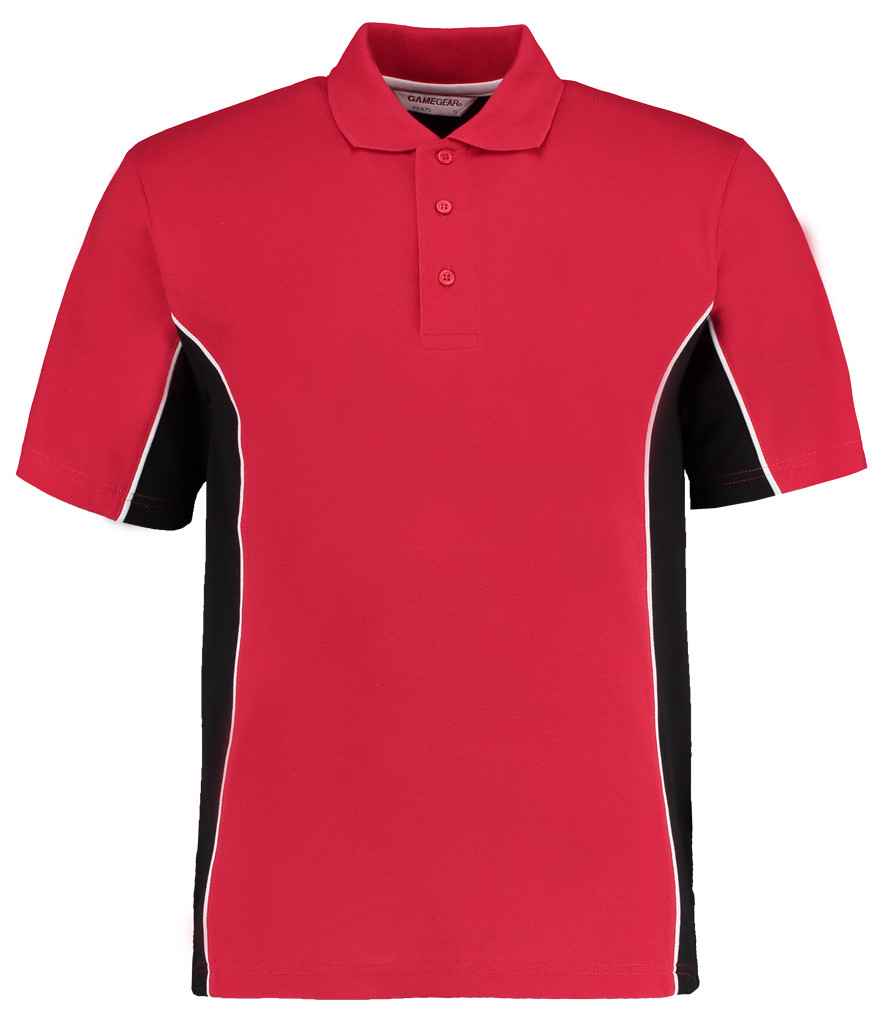Kustom Kit K475 Red/Black Front - Ready to be Embroidered and Printed by Custard Workwear - Cheap Personalised and Customised Workwear in Nottinghamshire, Derbyshire and Leicestershire