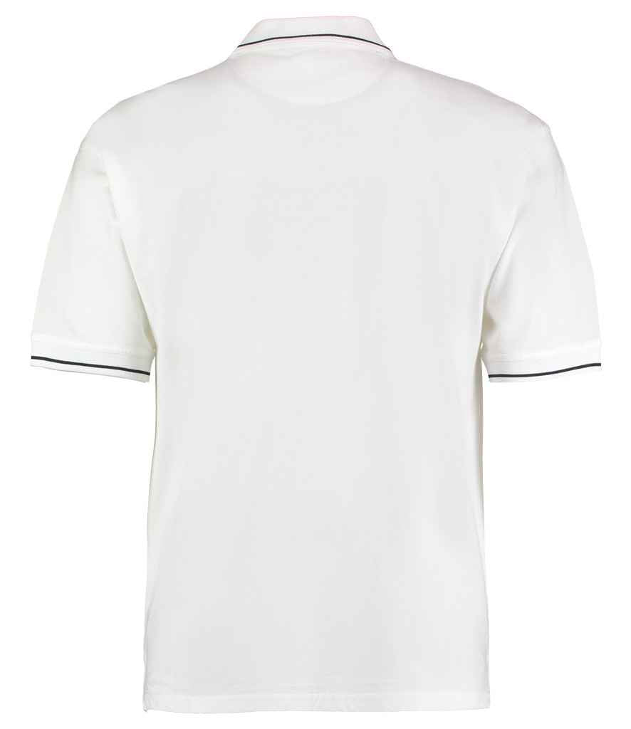 Kustom Kit K606 White/Navy Back -  Ready to be Embroidered and Printed by Custard Workwear - Cheap Personalised and Customised Workwear in Nottinghamshire, Derbyshire and Leicestershire