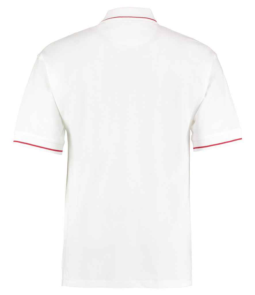 Kustom Kit K606 White/Red Back -  Ready to be Embroidered and Printed by Custard Workwear - Cheap Personalised and Customised Workwear in Nottinghamshire, Derbyshire and Leicestershire