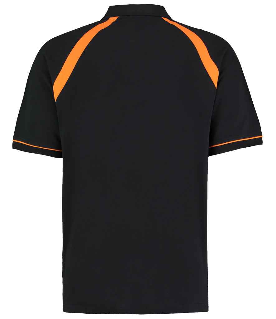 Kustom Kit K615 Black/Orange Back - Ready to be Embroidered and Printed by Custard Workwear - Cheap Personalised and Customised Workwear in Nottinghamshire, Derbyshire and Leicestershire