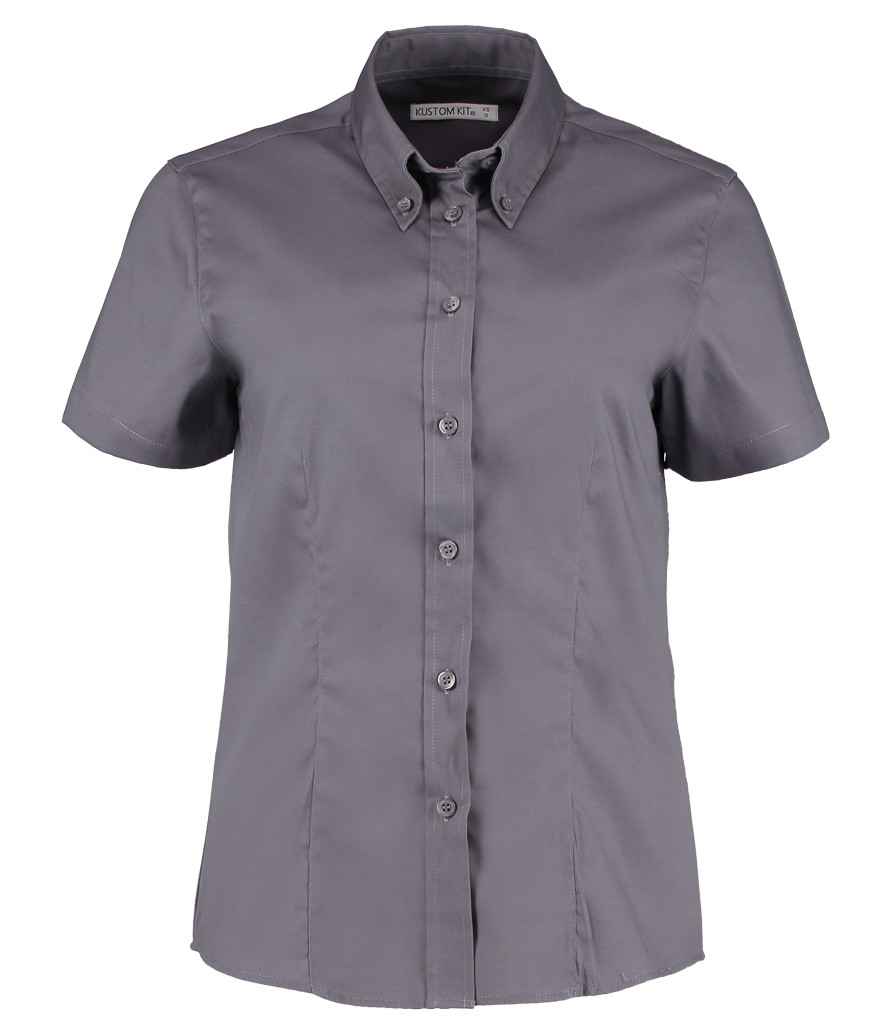 Kustom Kit K701 Charcoal Front - Ready to be Embroidered and Printed by Custard Workwear - Cheap Personalised and Customised Workwear in Nottinghamshire, Derbyshire and Leicestershire
