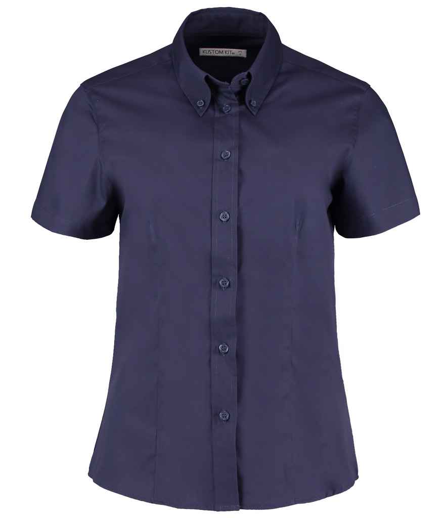Kustom Kit K701 Midnight Navy Front - Ready to be Embroidered and Printed by Custard Workwear - Cheap Personalised and Customised Workwear in Nottinghamshire, Derbyshire and Leicestershire