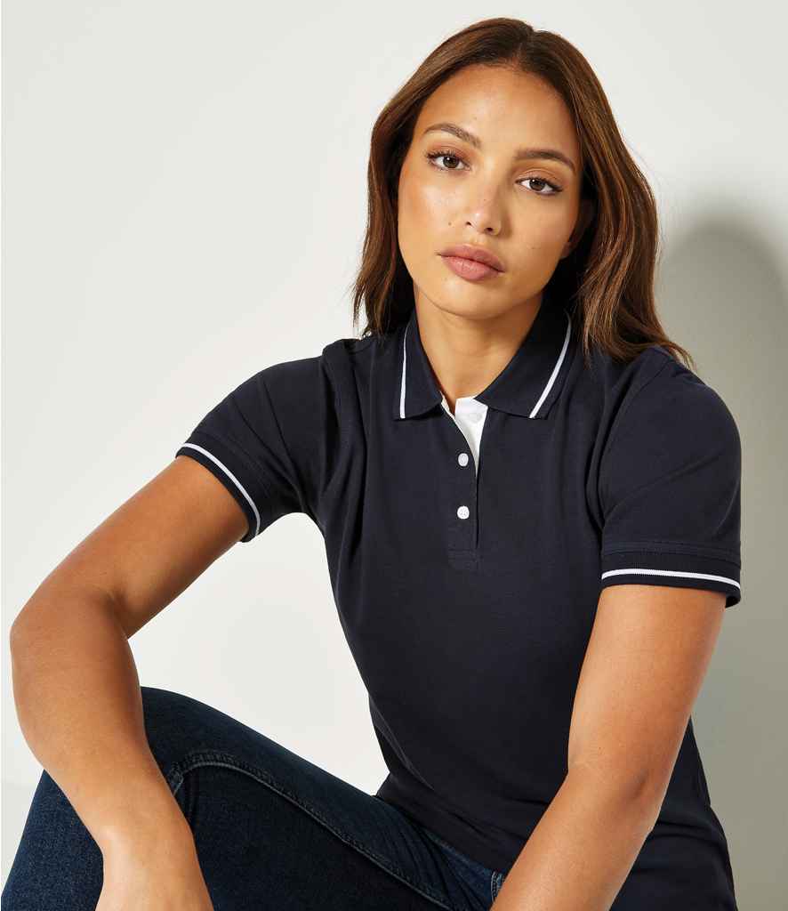 Kustom Kit K706 Navy/White Model - Ready to be Embroidered and Printed by Custard Workwear - Cheap Personalised and Customised Workwear in Nottinghamshire, Derbyshire and Leicestershire