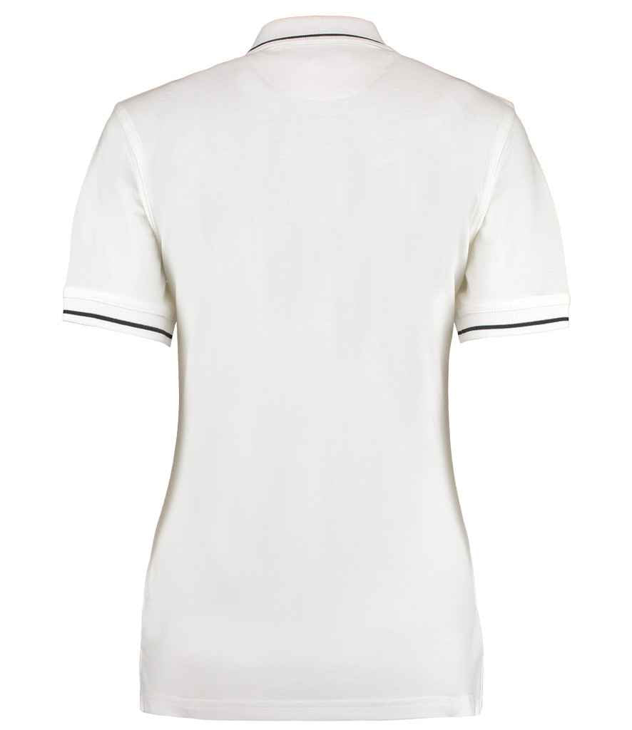 Kustom Kit K706 White/Navy Back - Ready to be Embroidered and Printed by Custard Workwear - Cheap Personalised and Customised Workwear in Nottinghamshire, Derbyshire and Leicestershire