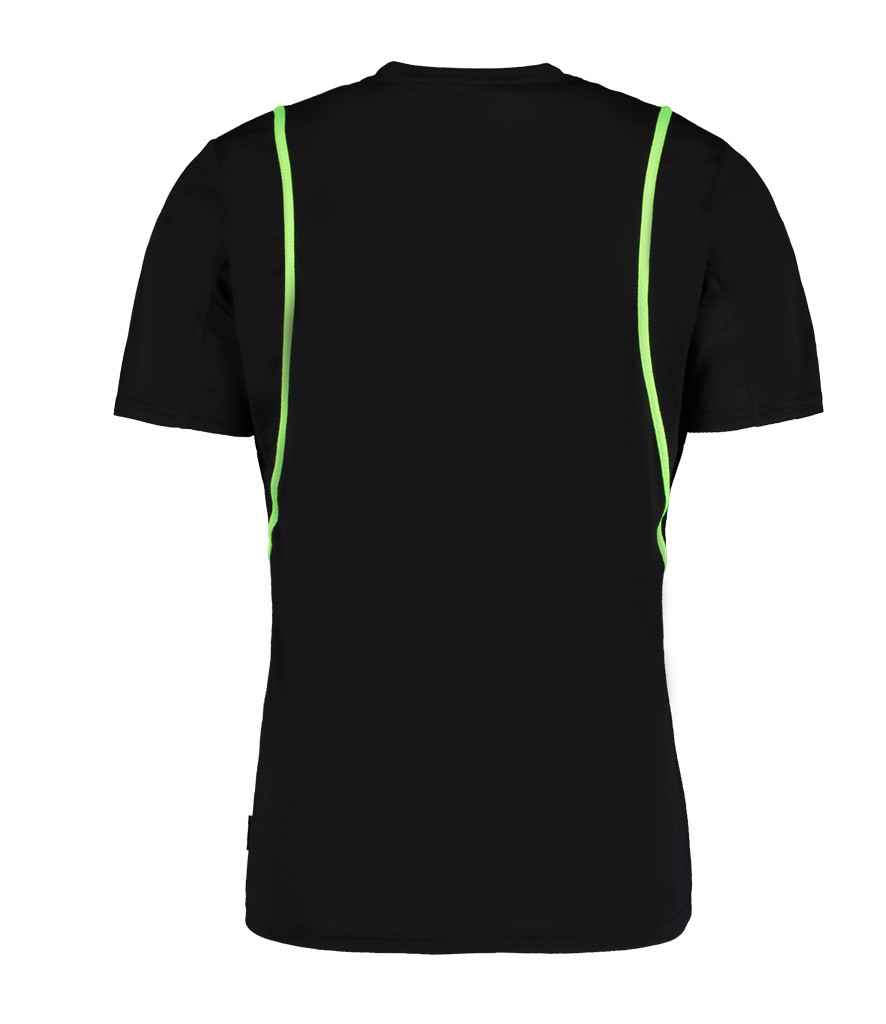 Kustom Kit K991 Black/Lime Green Back -  Ready to be Printed by Custard Workwear - Cheap Personalised and Customised Workwear in Nottinghamshire, Derbyshire and Leicestershire