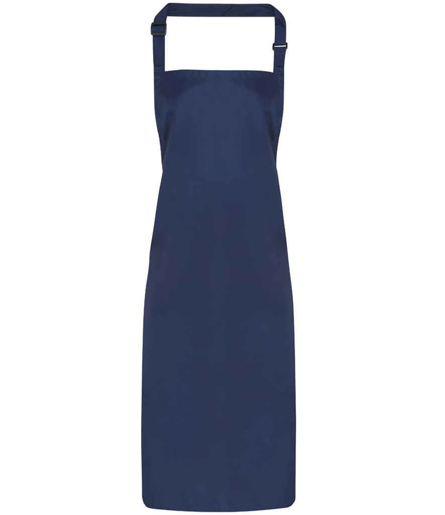 Premier PR115 Navy Front - Apron Ready to be Embroidered and Printed by Custard Workwear - Cheap Personalised and Customised Workwear in Nottinghamshire, Derbyshire and Leicestershire