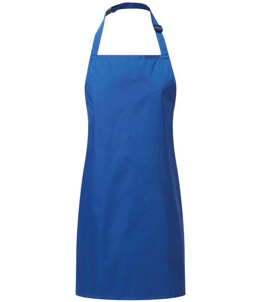 Premier PR145 Royal Blue Front - Apron Ready to be Embroidered and Printed by Custard Workwear - Cheap Personalised and Customised Workwear in Nottinghamshire, Derbyshire and Leicestershire