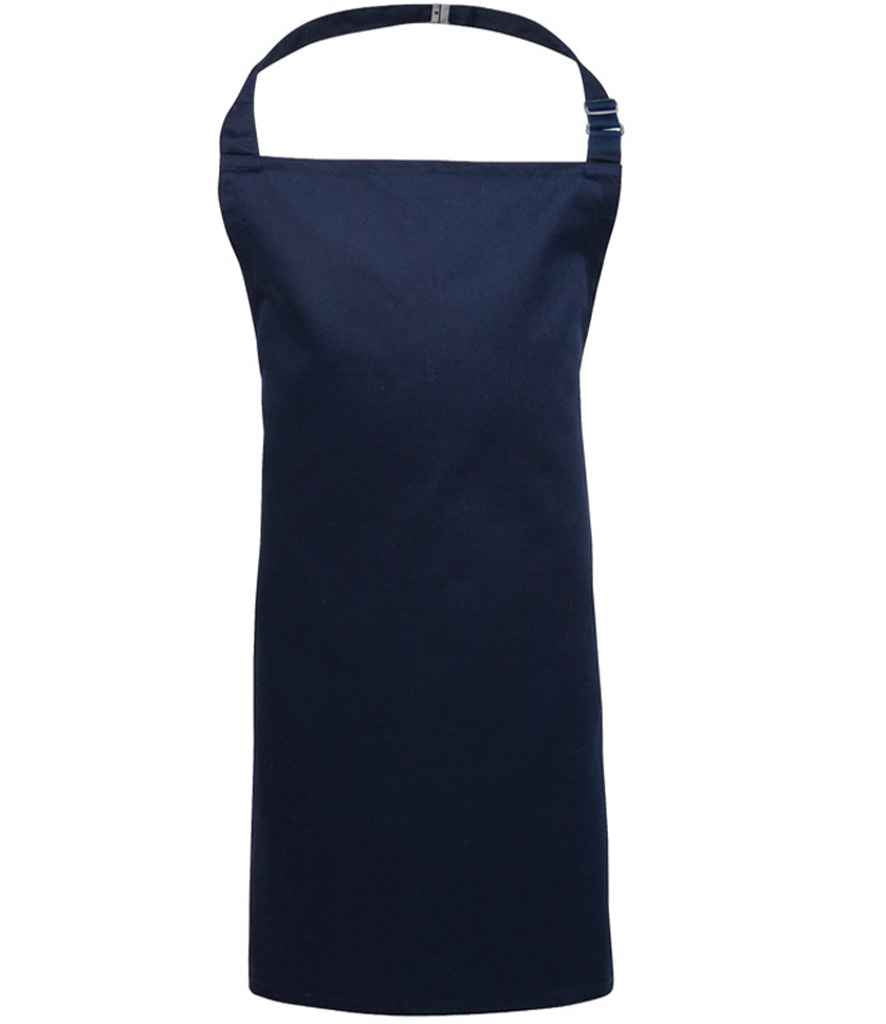Premier PR149 Navy Front - Apron Ready to be Embroidered and Printed by Custard Workwear - Cheap Personalised and Customised Workwear in Nottinghamshire, Derbyshire and Leicestershire