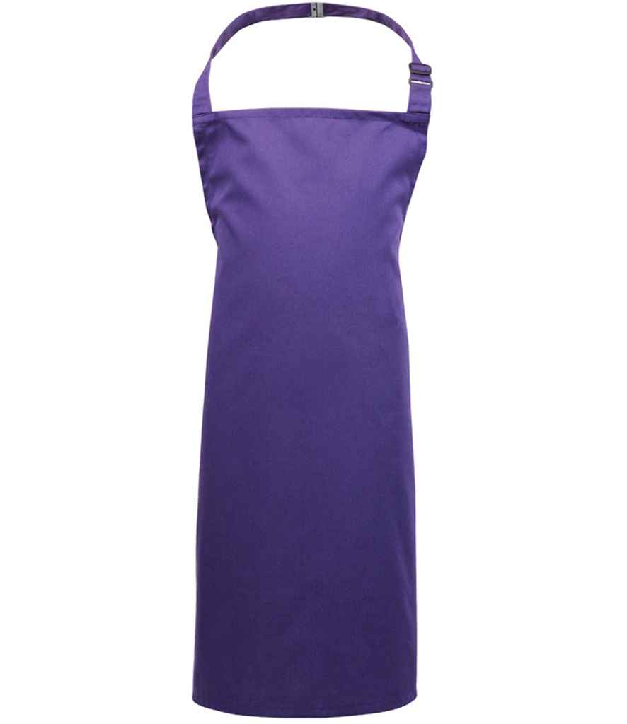 Premier PR149 Purple Front - Apron Ready to be Embroidered and Printed by Custard Workwear - Cheap Personalised and Customised Workwear in Nottinghamshire, Derbyshire and Leicestershire