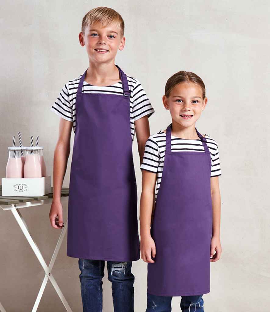 Premier PR149 Purple Model - Apron Ready to be Embroidered and Printed by Custard Workwear - Cheap Personalised and Customised Workwear in Nottinghamshire, Derbyshire and Leicestershire