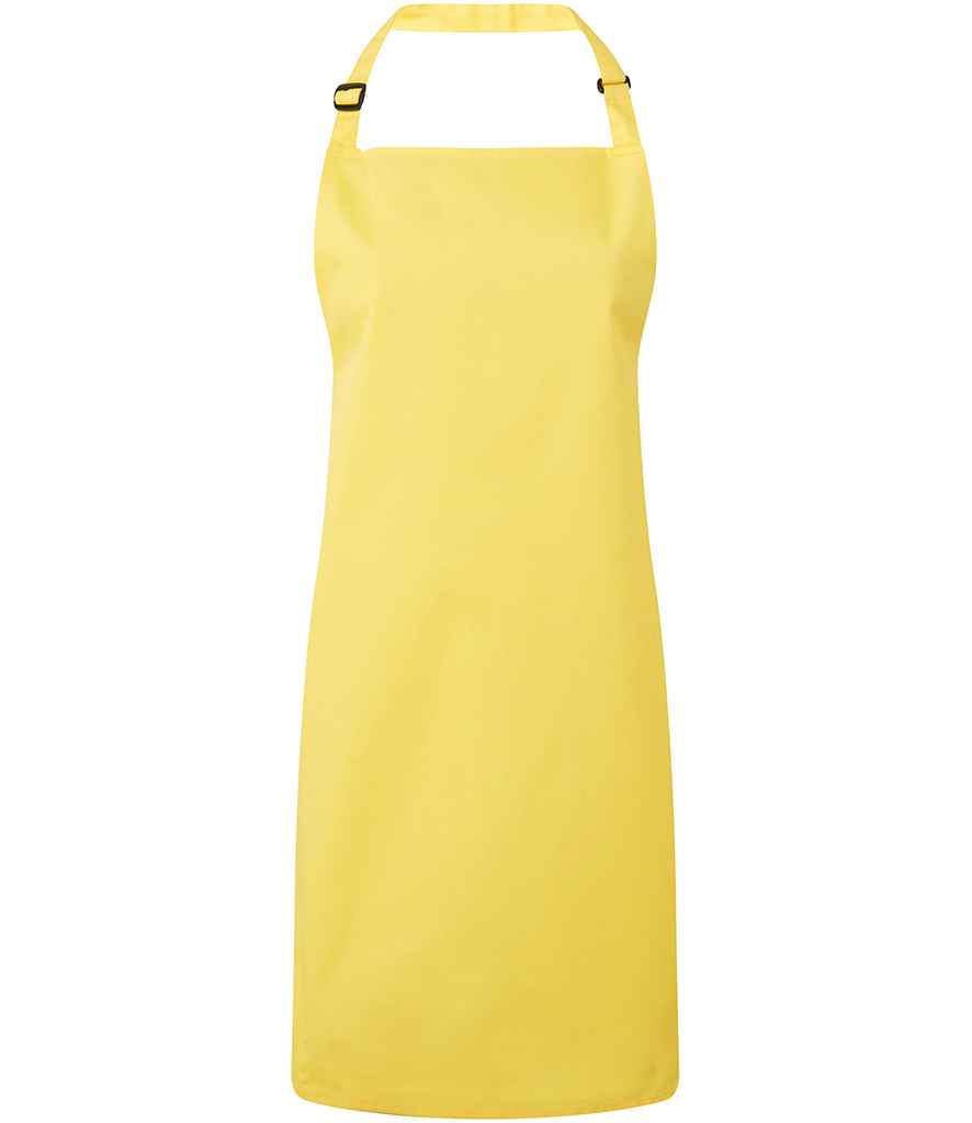 Premier PR150 Lemon Front - Apron Ready to be Embroidered and Printed by Custard Workwear - Cheap Personalised and Customised Workwear in Nottinghamshire, Derbyshire and Leicestershire