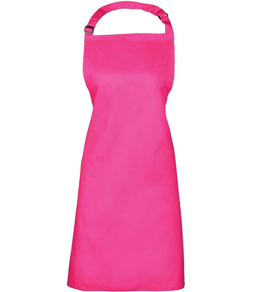 Premier PR150 Magenta Front - Apron Ready to be Embroidered and Printed by Custard Workwear - Cheap Personalised and Customised Workwear in Nottinghamshire, Derbyshire and Leicestershire