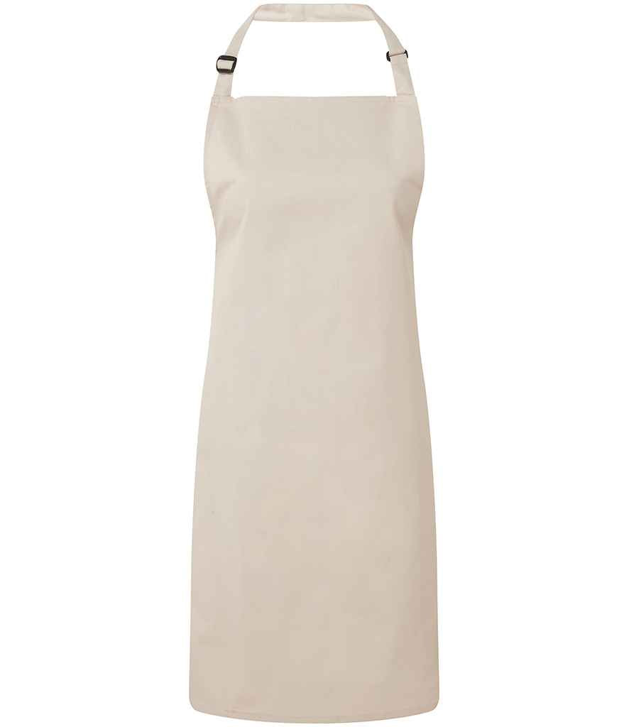 Premier PR150 Natural Front - Apron Ready to be Embroidered and Printed by Custard Workwear - Cheap Personalised and Customised Workwear in Nottinghamshire, Derbyshire and Leicestershire