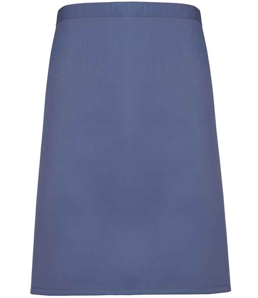 Premier PR151 Marine Blue Front - Apron Ready to be Embroidered and Printed by Custard Workwear - Cheap Personalised and Customised Workwear in Nottinghamshire, Derbyshire and Leicestershire