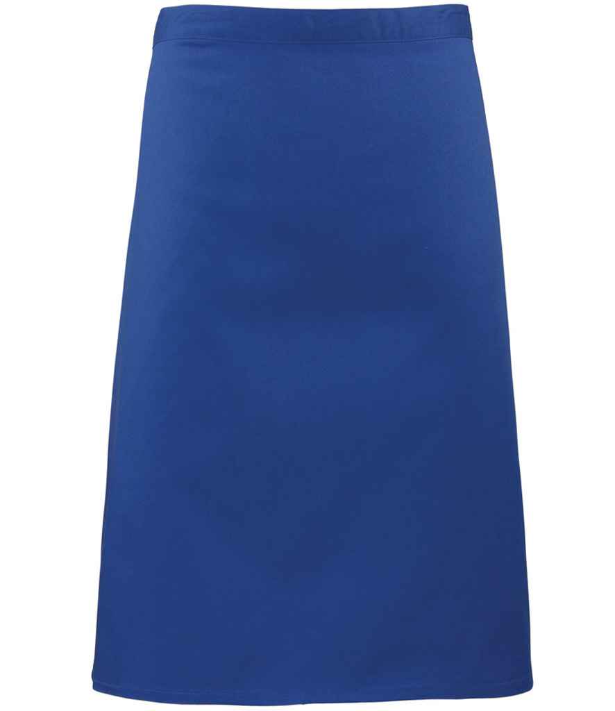 Premier PR151 Royal Blue Front - Apron Ready to be Embroidered and Printed by Custard Workwear - Cheap Personalised and Customised Workwear in Nottinghamshire, Derbyshire and Leicestershire