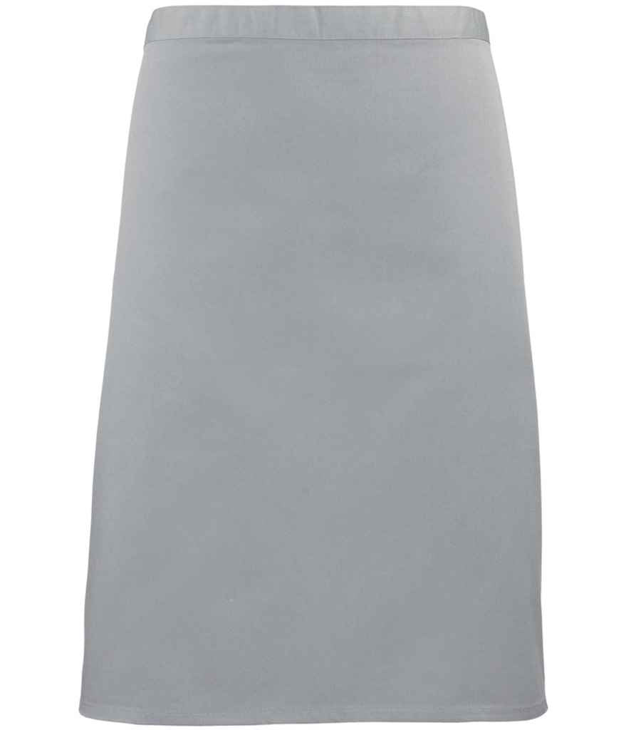 Premier PR151 Silver Front - Apron Ready to be Embroidered and Printed by Custard Workwear - Cheap Personalised and Customised Workwear in Nottinghamshire, Derbyshire and Leicestershire