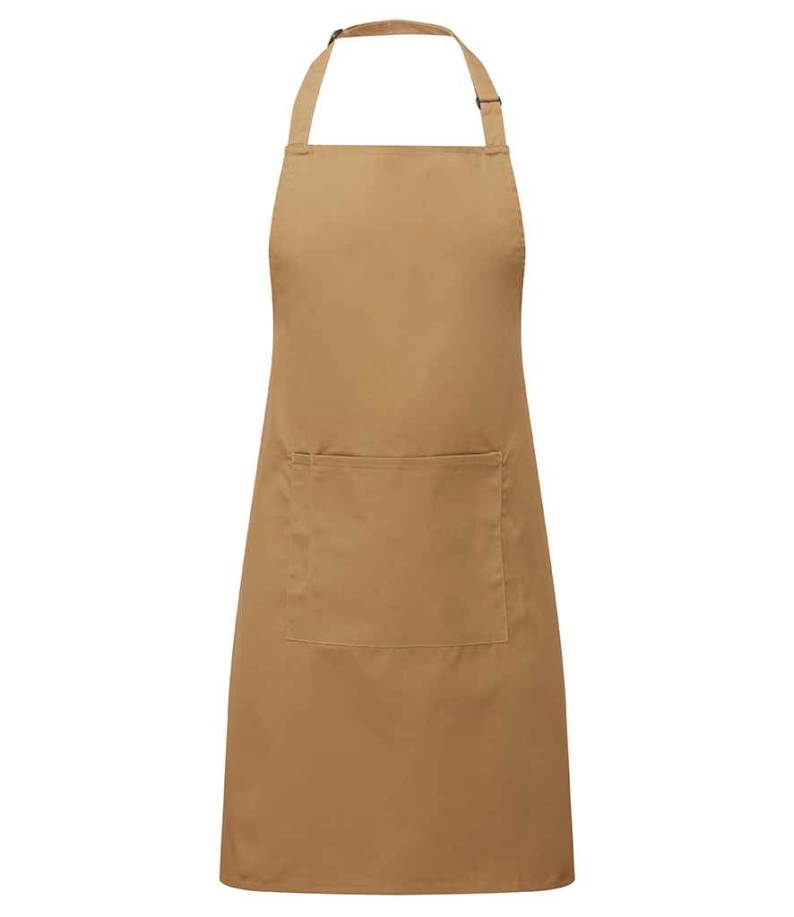 Premier PR154 Camel Front - Apron Ready to be Embroidered and Printed by Custard Workwear - Cheap Personalised and Customised Workwear in Nottinghamshire, Derbyshire and Leicestershire