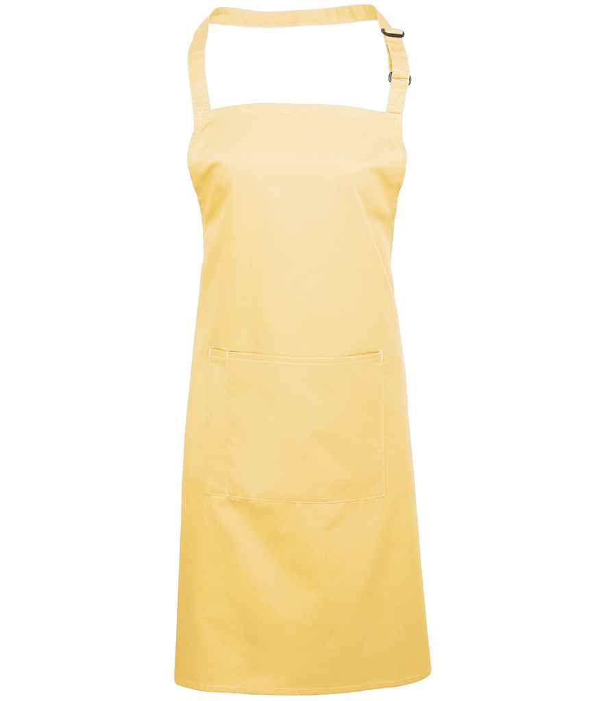 Premier PR154 Lemon Front - Apron Ready to be Embroidered and Printed by Custard Workwear - Cheap Personalised and Customised Workwear in Nottinghamshire, Derbyshire and Leicestershire