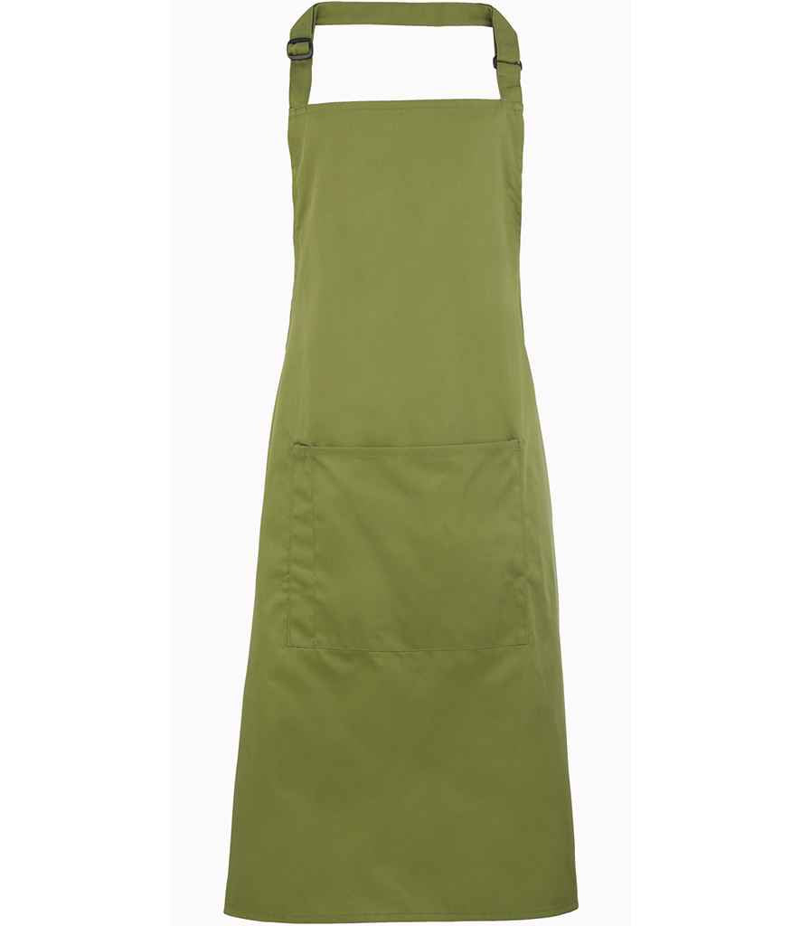 Premier PR154 Oasis Green Front - Apron Ready to be Embroidered and Printed by Custard Workwear - Cheap Personalised and Customised Workwear in Nottinghamshire, Derbyshire and Leicestershire