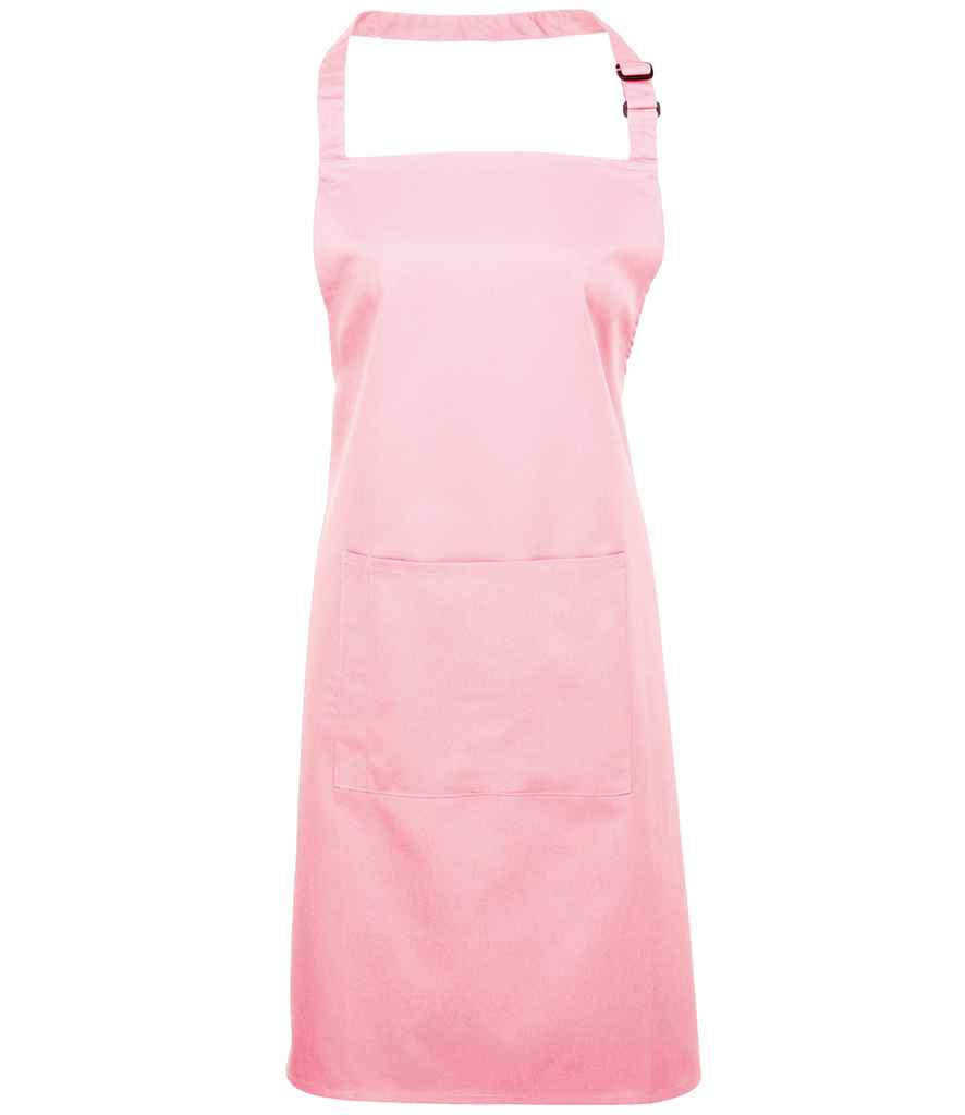 Premier PR154 Pink Front - Apron Ready to be Embroidered and Printed by Custard Workwear - Cheap Personalised and Customised Workwear in Nottinghamshire, Derbyshire and Leicestershire