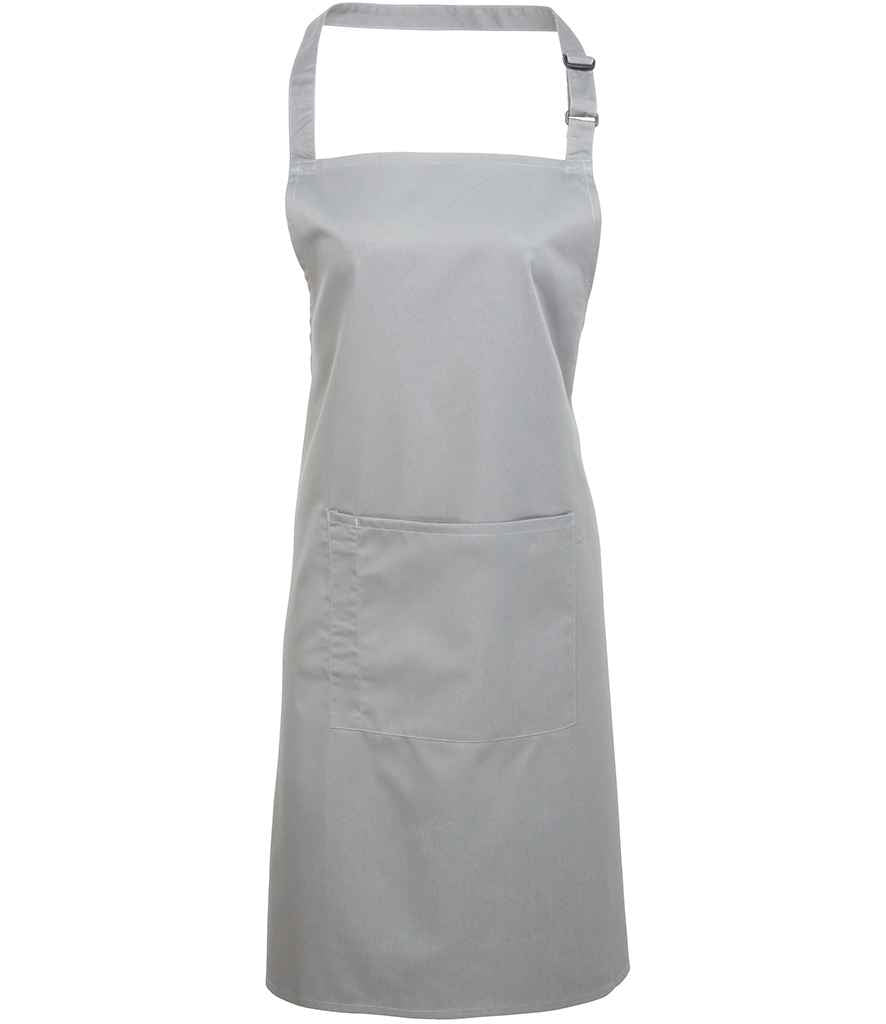 Premier PR154 Silver Front - Apron Ready to be Embroidered and Printed by Custard Workwear - Cheap Personalised and Customised Workwear in Nottinghamshire, Derbyshire and Leicestershire
