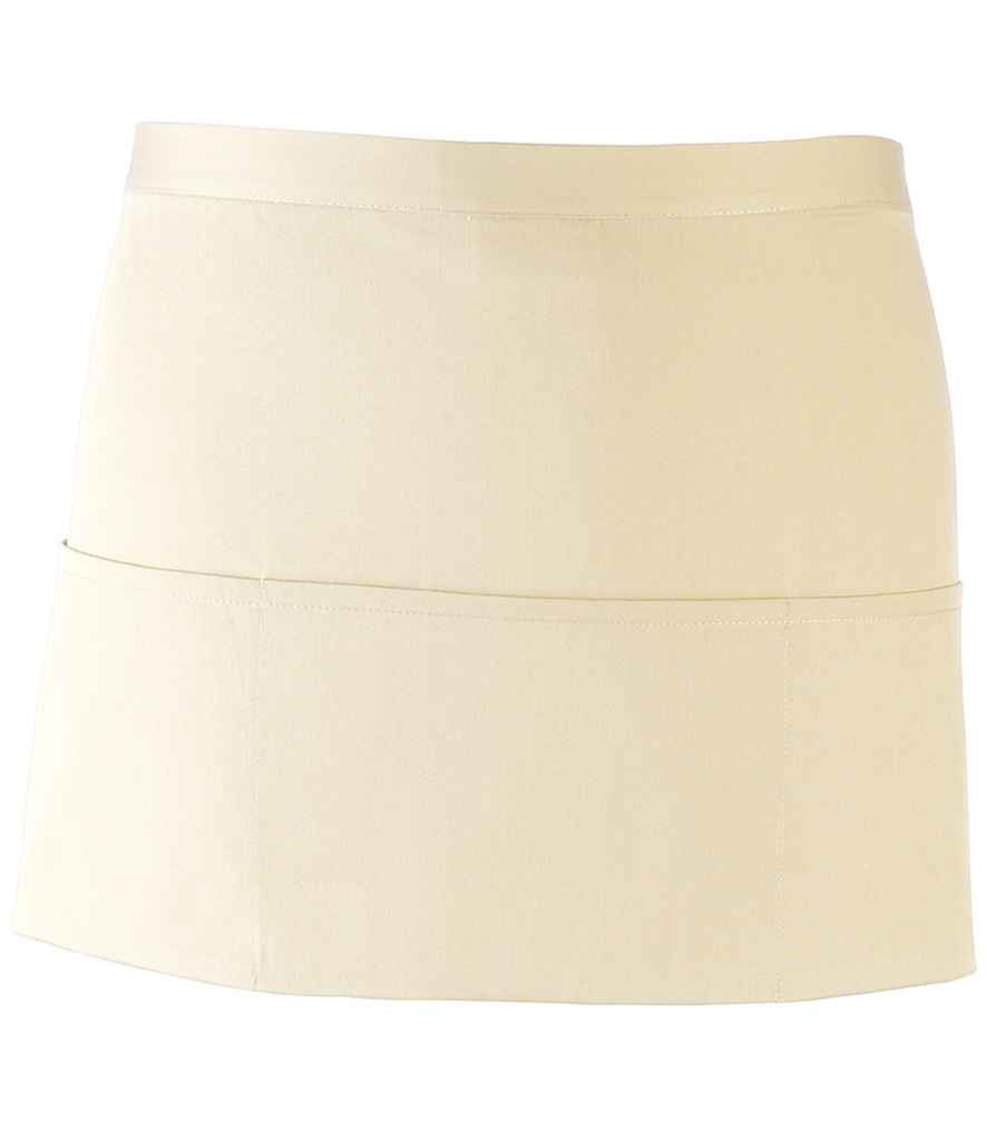 Premier PR155 Natural Front - Apron Ready to be Embroidered and Printed by Custard Workwear - Cheap Personalised and Customised Workwear in Nottinghamshire, Derbyshire and Leicestershire