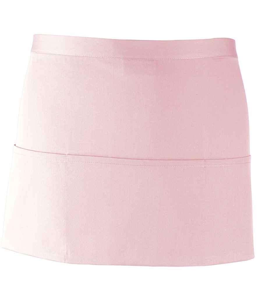 Premier PR155 Pink Front - Apron Ready to be Embroidered and Printed by Custard Workwear - Cheap Personalised and Customised Workwear in Nottinghamshire, Derbyshire and Leicestershire