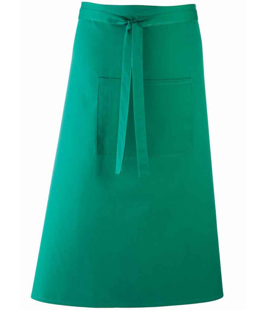 Premier PR158 Emerald Front - Apron Ready to be Embroidered and Printed by Custard Workwear - Cheap Personalised and Customised Workwear in Nottinghamshire, Derbyshire and Leicestershire