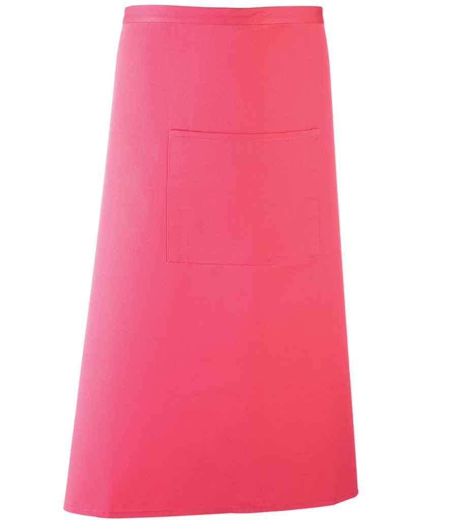 Premier PR158 Fuchsia Front - Apron Ready to be Embroidered and Printed by Custard Workwear - Cheap Personalised and Customised Workwear in Nottinghamshire, Derbyshire and Leicestershire