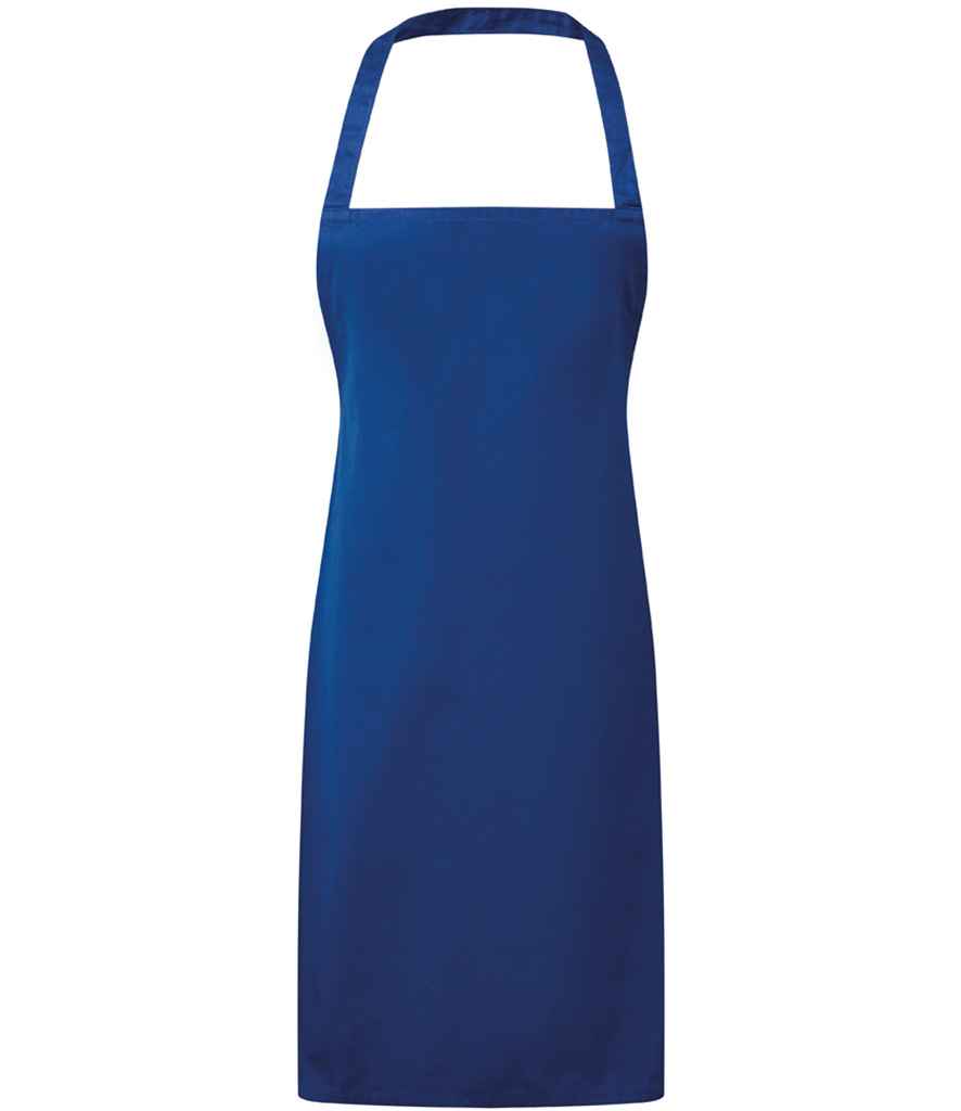 Premier PR165 Royal Blue Front - Apron Ready to be Embroidered and Printed by Custard Workwear - Cheap Personalised and Customised Workwear in Nottinghamshire, Derbyshire and Leicestershire
