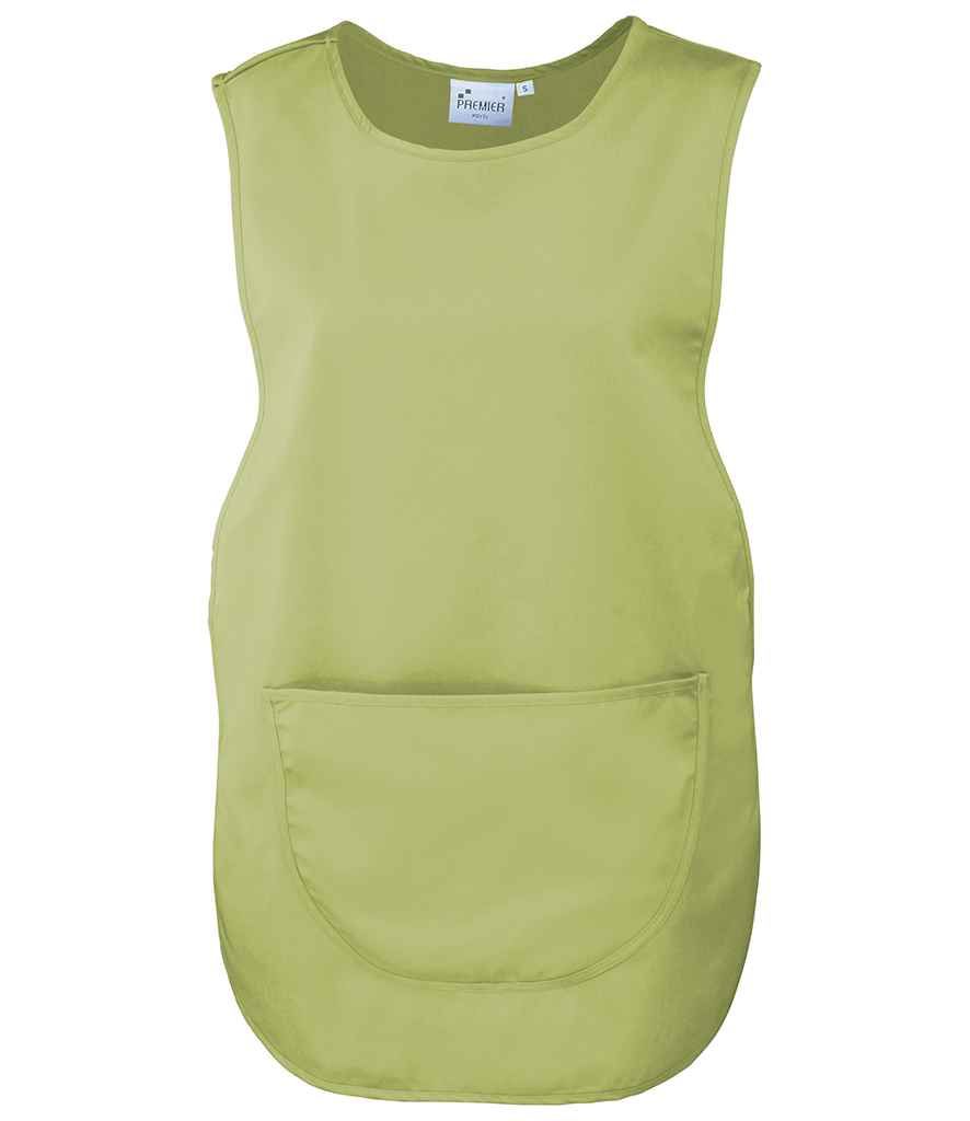 Premier PR171 Lime Green Front - Tabard Ready to be Embroidered and Printed by Custard Workwear - Cheap Personalised and Customised Workwear in Nottinghamshire, Derbyshire and Leicestershire