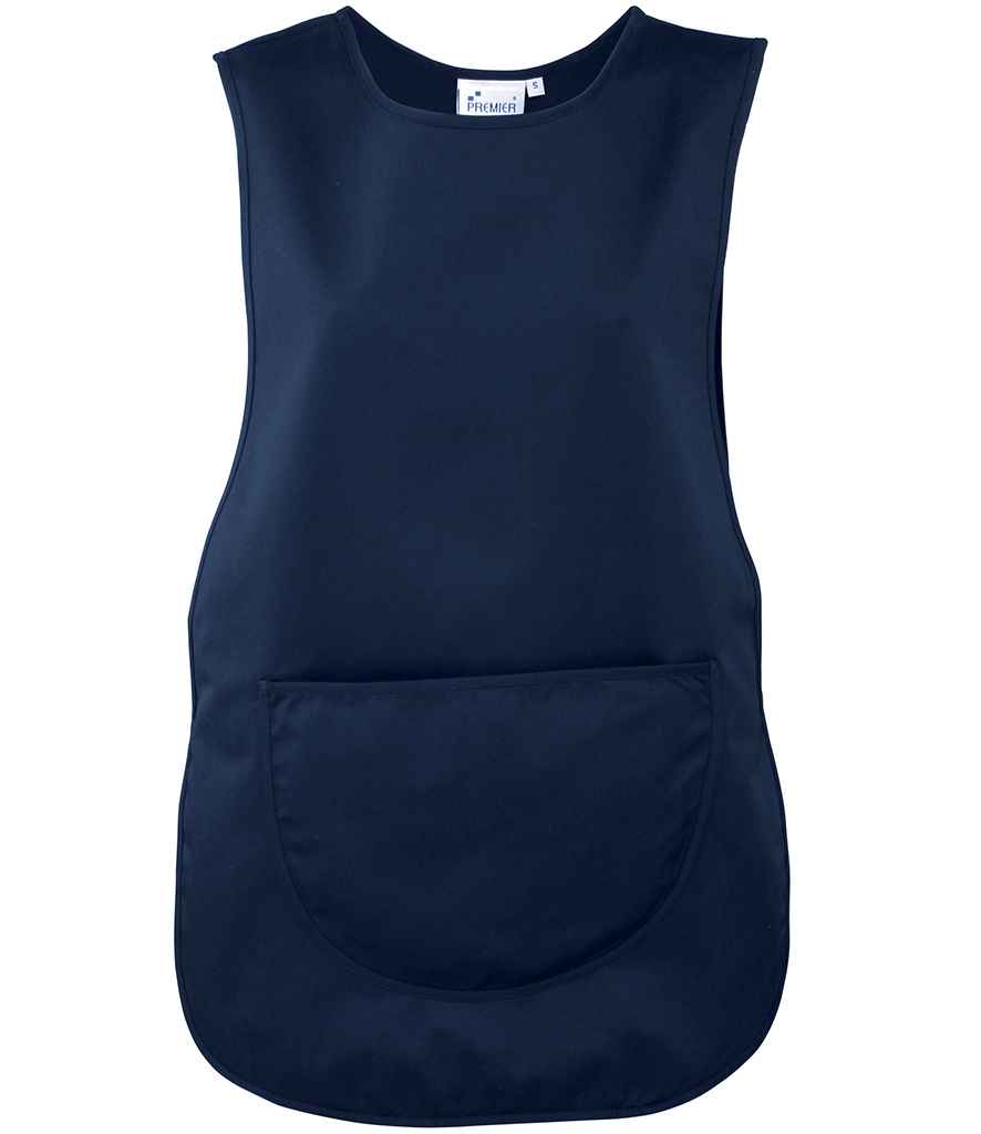 Premier PR171 Navy Front - Tabard Ready to be Embroidered and Printed by Custard Workwear - Cheap Personalised and Customised Workwear in Nottinghamshire, Derbyshire and Leicestershire