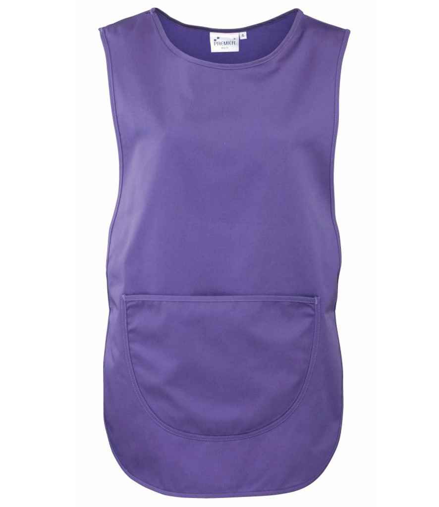 Premier PR171 Purple Front - Tabard Ready to be Embroidered and Printed by Custard Workwear - Cheap Personalised and Customised Workwear in Nottinghamshire, Derbyshire and Leicestershire