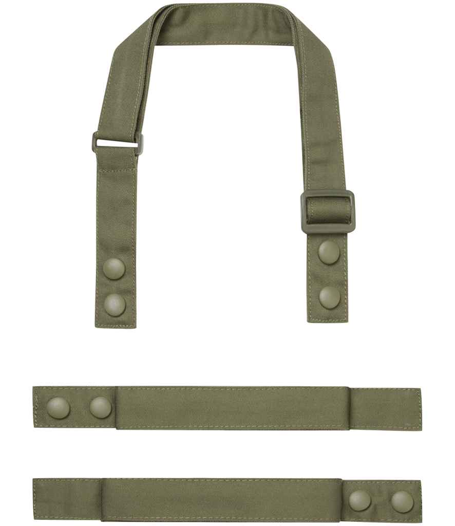 Premier PR191 Olive Green Front - Apron Ready to be by Custard Workwear - Cheap Personalised and Customised Workwear in Nottinghamshire, Derbyshire and Leicestershire