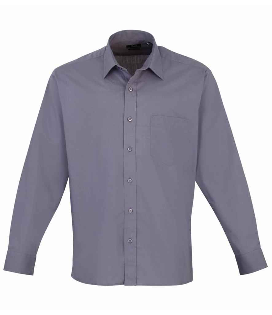 Premier PR200 Steel Front - Men's Shirt Ready to be Embroidered and Printed by Custard Workwear - Cheap Personalised and Customised Workwear in Nottinghamshire, Derbyshire and Leicestershire