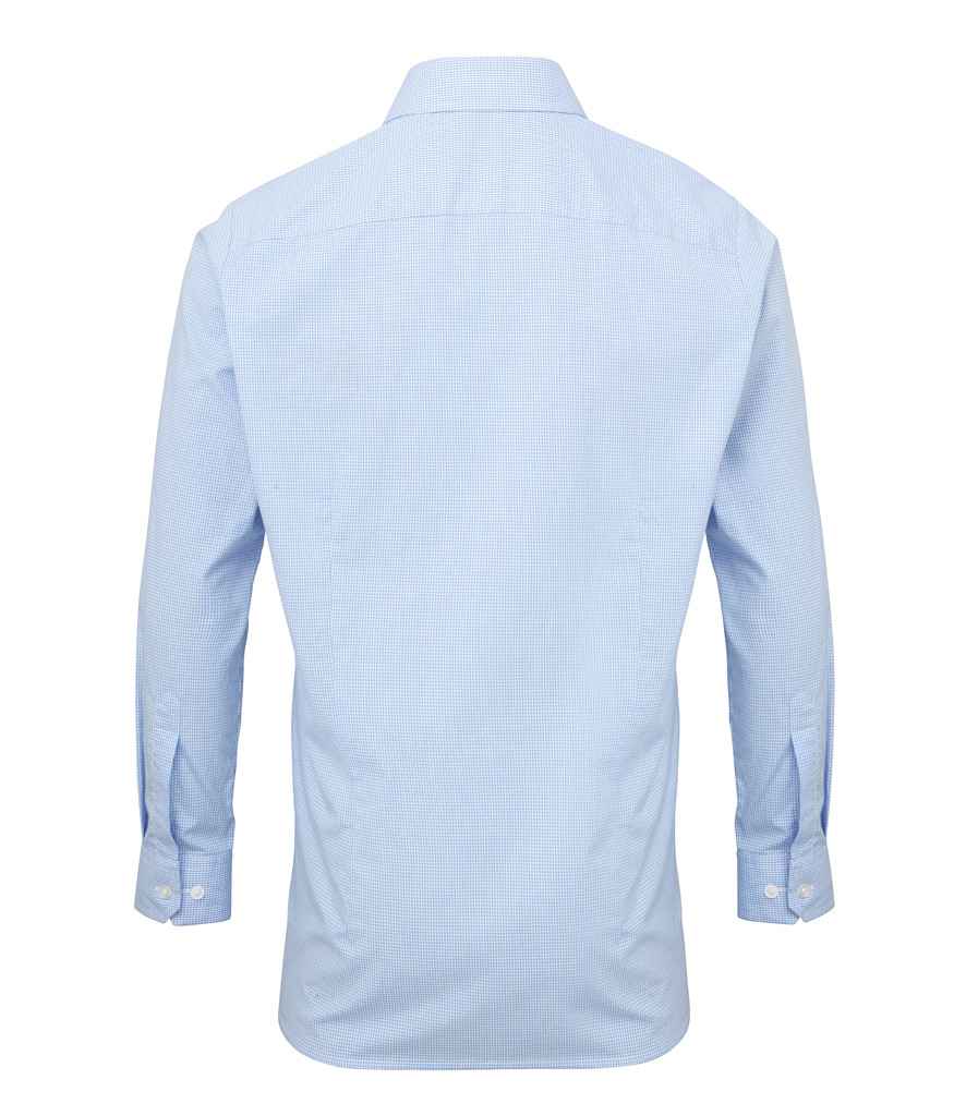 Premier PR220 Light Blue/White Back - Shirt Ready to be Embroidered and Printed by Custard Workwear - Cheap Personalised and Customised Workwear in Nottinghamshire, Derbyshire and Leicestershire