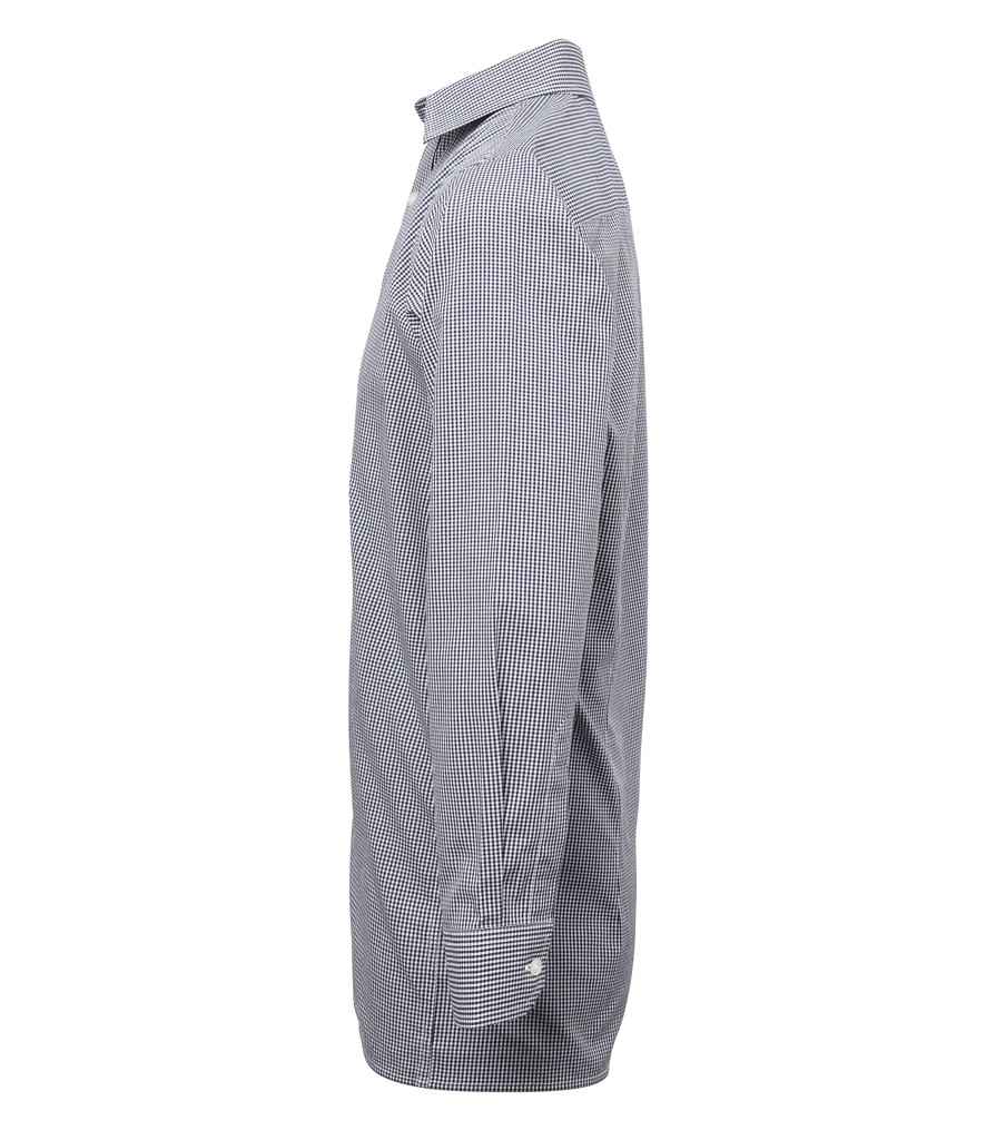 Premier PR220 Navy/White Left - Shirt Ready to be Embroidered and Printed by Custard Workwear - Cheap Personalised and Customised Workwear in Nottinghamshire, Derbyshire and Leicestershire