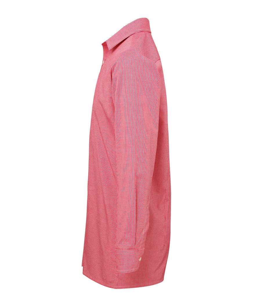 Premier PR220 Red/White Left - Shirt Ready to be Embroidered and Printed by Custard Workwear - Cheap Personalised and Customised Workwear in Nottinghamshire, Derbyshire and Leicestershire