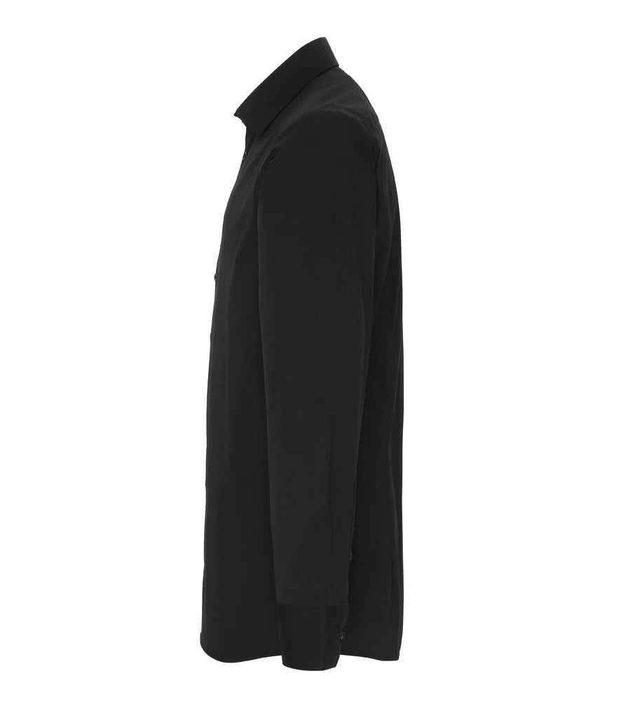 PR244 - Men's Long Sleeve Stretch Fit Poplin Shirt | Black