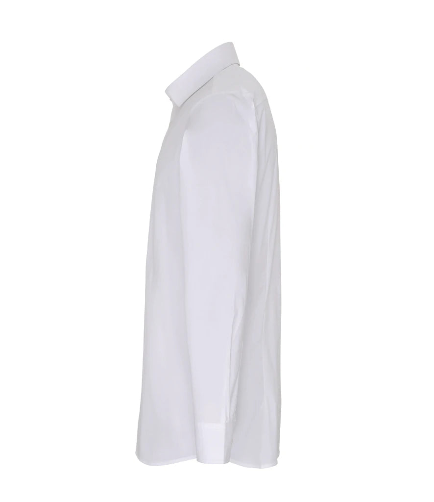 PR244 - Men's Long Sleeve Stretch Fit Poplin Shirt | White