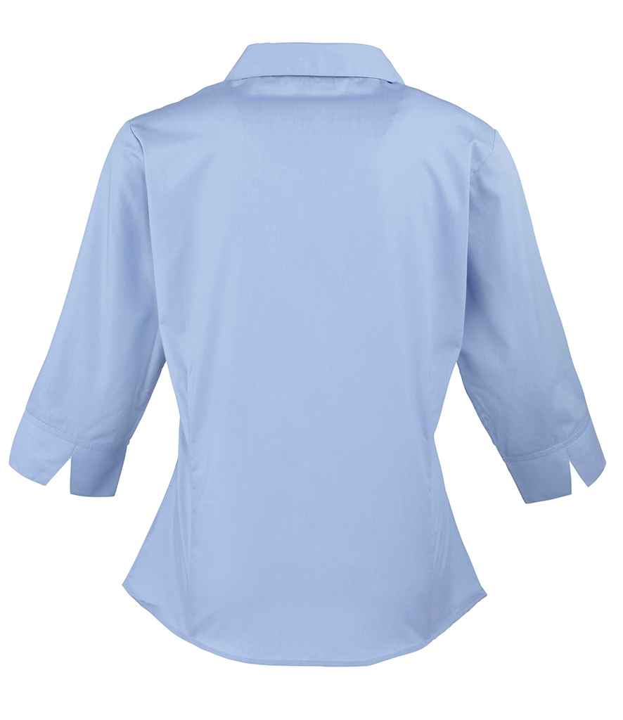 Premier PR305 Mid Blue Back - Shirt Ready to be Embroidered and Printed by Custard Workwear - Cheap Personalised and Customised Workwear in Nottinghamshire, Derbyshire and Leicestershire