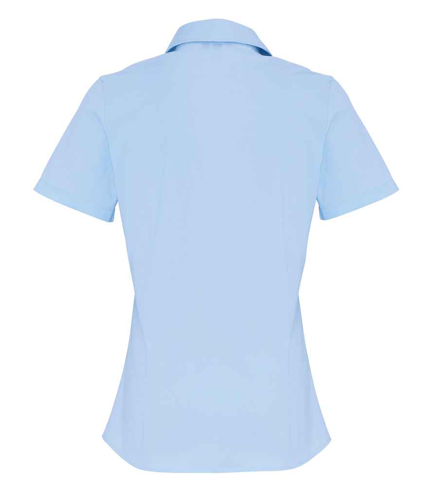 Premier PR346 Pale Blue Back - Shirt Ready to be Embroidered and Printed by Custard Workwear - Cheap Personalised and Customised Workwear in Nottinghamshire, Derbyshire and Leicestershire