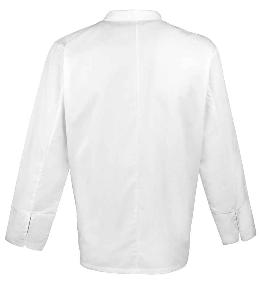 Premier PR661 White Back - Tunic Ready to be Embroidered and Printed by Custard Workwear - Cheap Personalised and Customised Workwear in Nottinghamshire, Derbyshire and Leicestershire